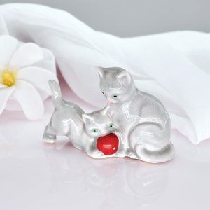 Vintage Ceramic Miniature Cat Figurine